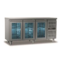 Ginox hűtőpult 3 darab mágneses üveg ajtóval