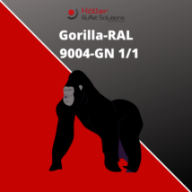 Gorilla Glass  (RAL 9004) 4 mm - GN 1/1