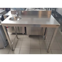 Munkaasztal beépített kézmosóval