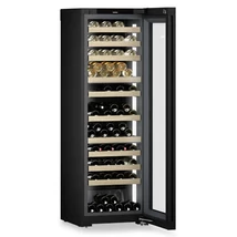 Liebherr borhűtőszekrény, üvegajtóval 104 palack