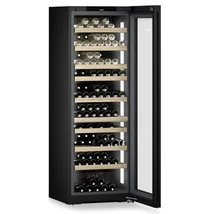 Liebherr borhűtőszekrény, üvegajtóval 204 palack