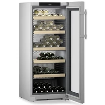 Liebherr borhűtőszekrény, üvegajtóval 107 palack