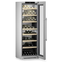 Liebherr borhűtőszekrény, üvegajtóval 155 palack