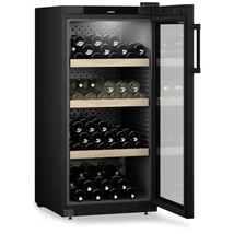 Liebherr borhűtőszekrény, üvegajtóval 141 palack