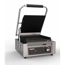 Saro kontakt grill, alul sima, felül bordázott