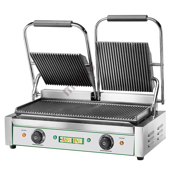 Easyline kontakt grill, alul-felül bordázott
