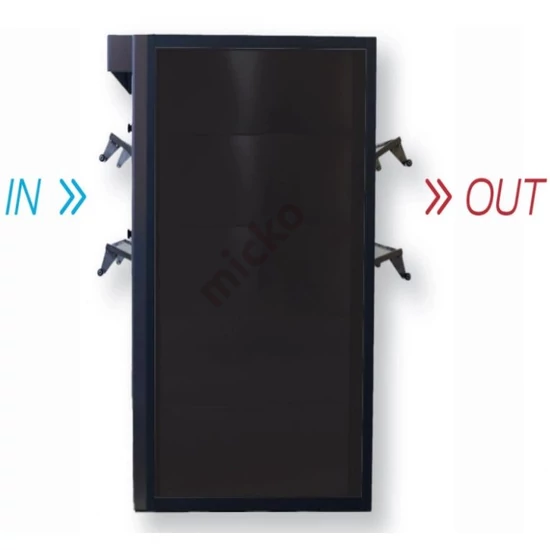 Izzoforni Pass Pizzanapoli átmenő rendszerű 2 aknás elektromos pizzakemence (2+2 db 33 cm-es pizza)