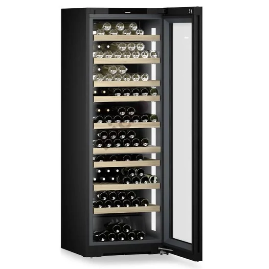 Liebherr borhűtőszekrény, üvegajtóval 204 palack
