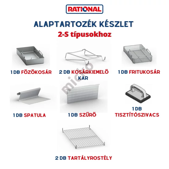 Rational alaptartozékok - iVario Pro 2-S multifunkcionális sütő-főző berendezésekhez