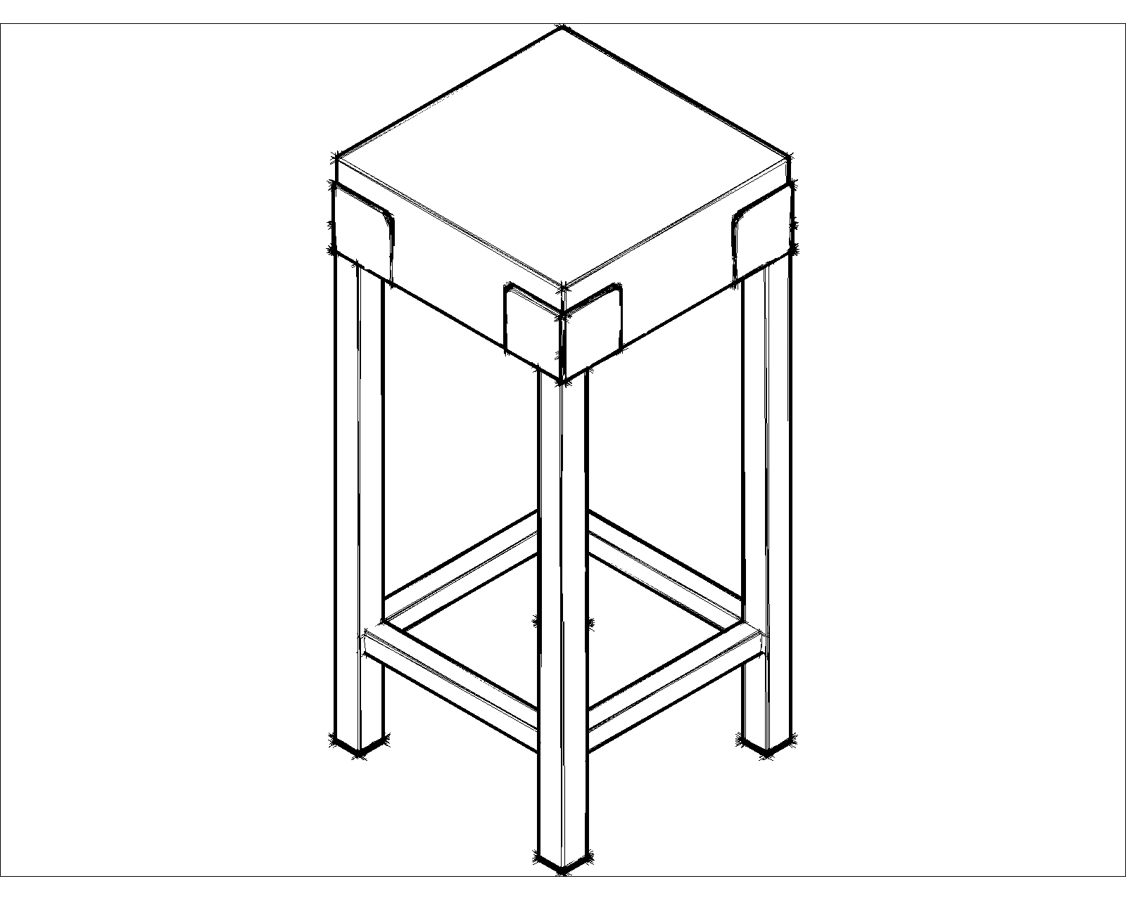 Földi hústőke (40×40×90)