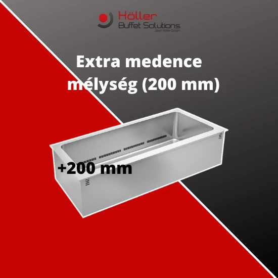 Extra medence mélység (200 mm)