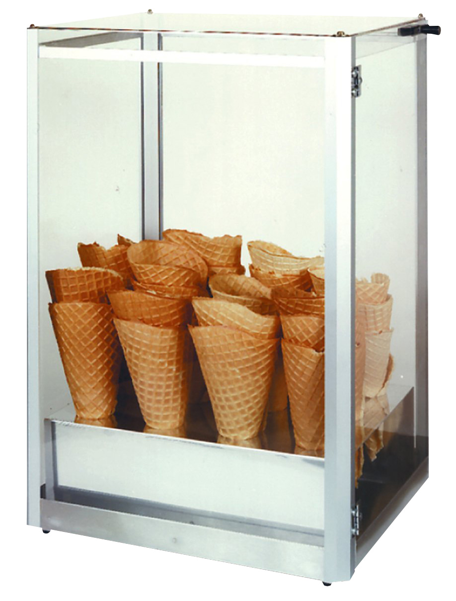 Fagylalttölcsér tároló