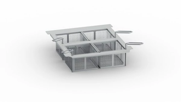 4 db GN 1/6 olajban sütéshez + adagkosárkeret 2-XS modellhez